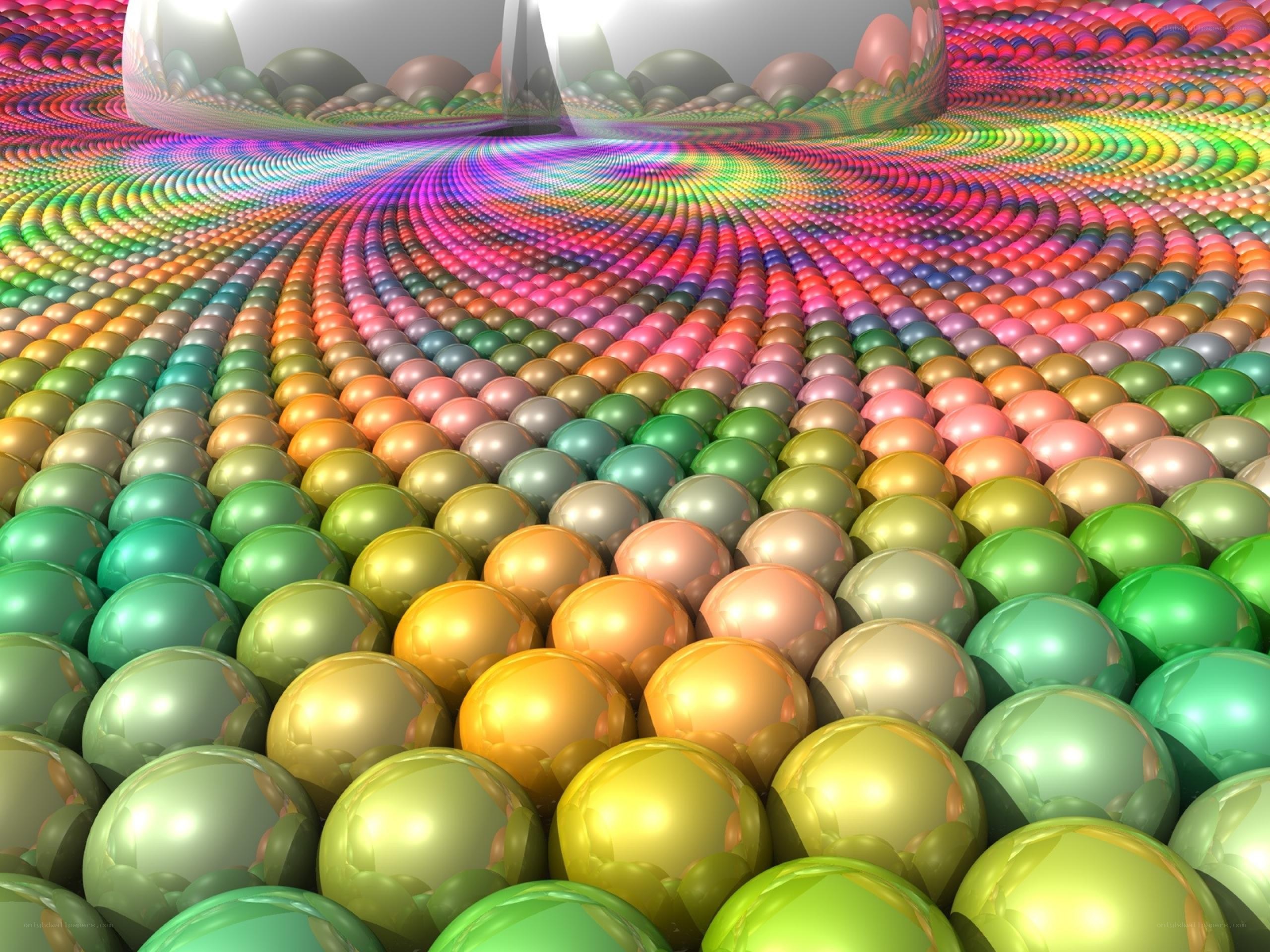 Colorful sphere pattern