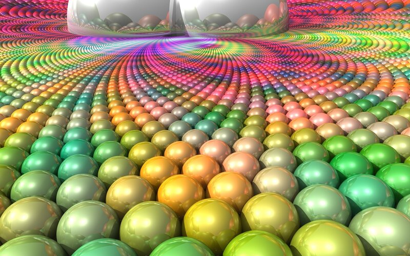 Colorful sphere pattern