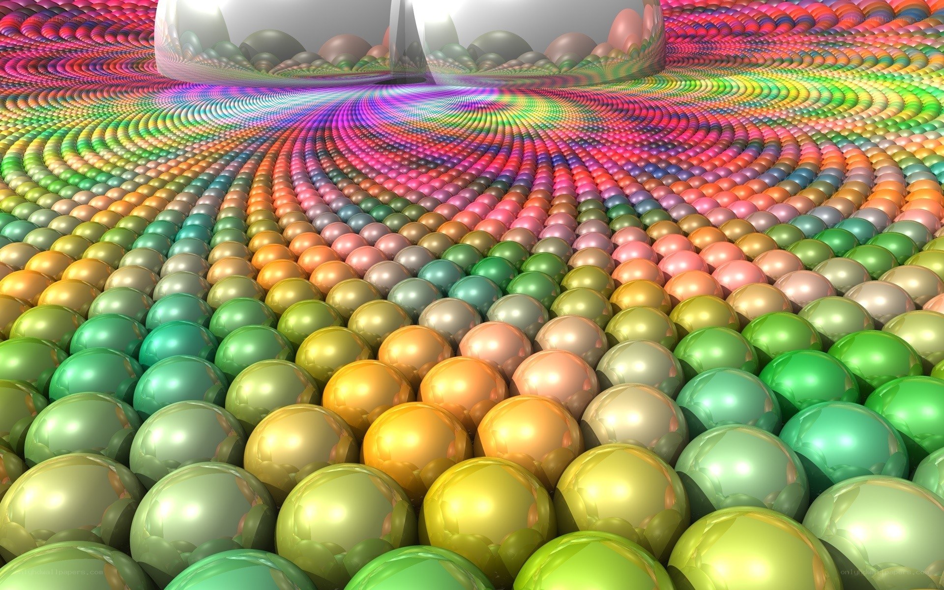Colorful sphere pattern