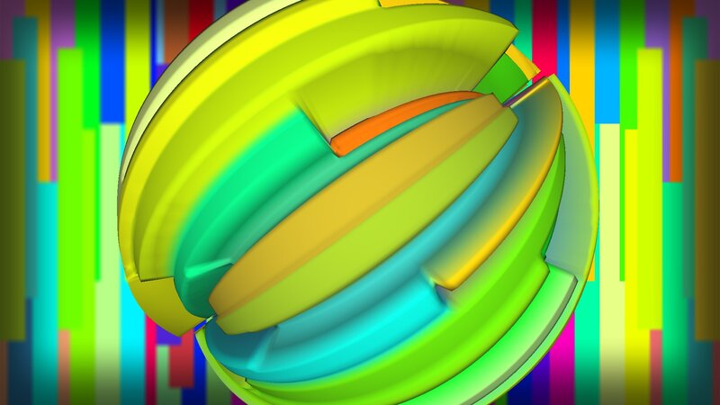 Colorful Sphere Sculpture