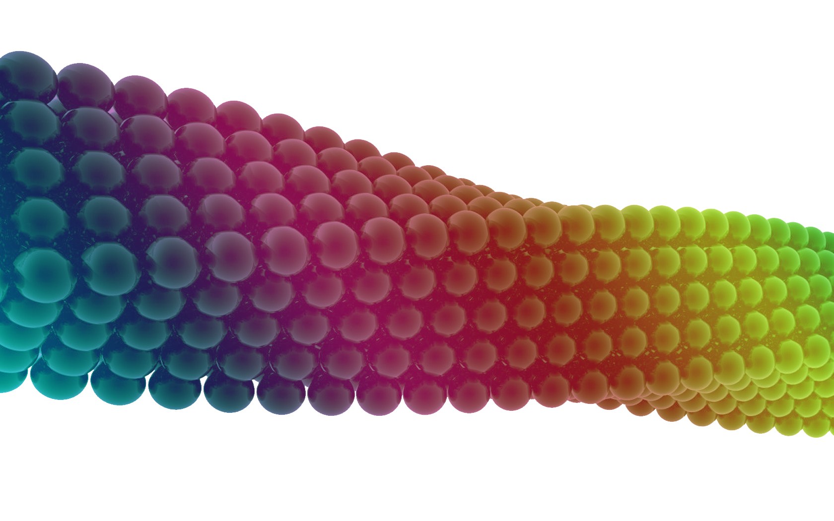 colorful sphere wave