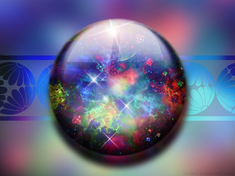 Colorful Sphere with Fractal Patterns