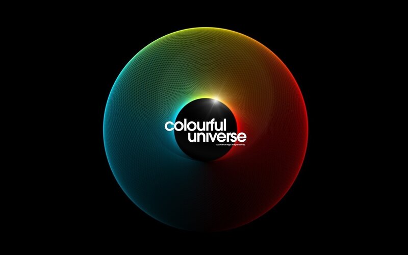 Colorful Sphere with Text