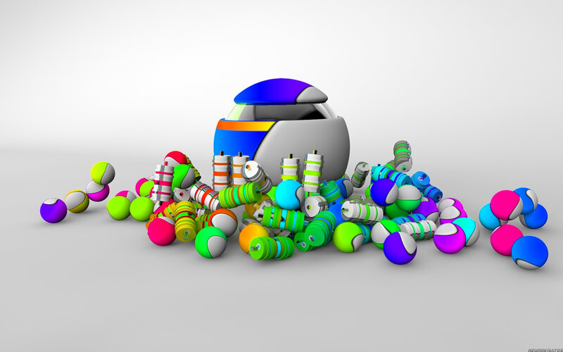 Colorful Spheres and Robot
