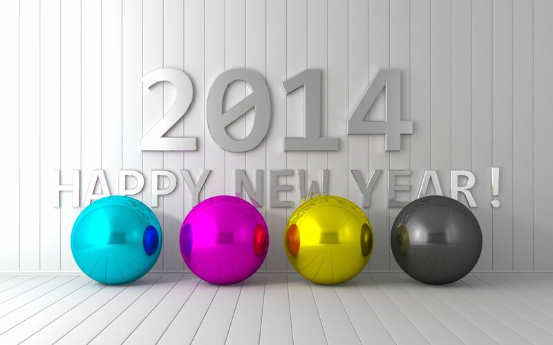 Colorful Spheres and Text