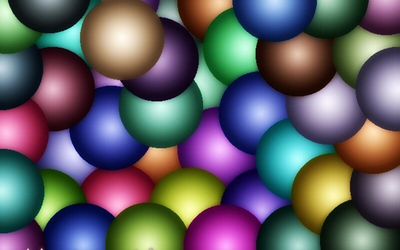 Colorful Spheres — Green