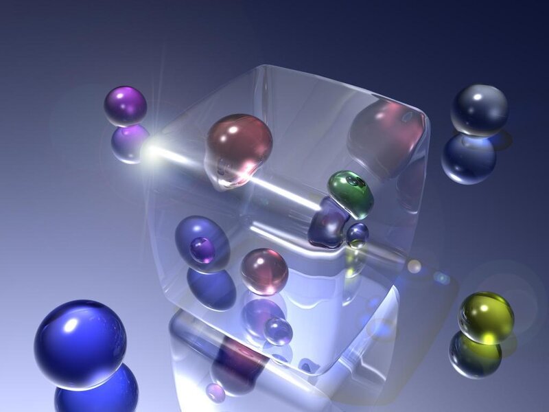 Colorful Spheres in Cube