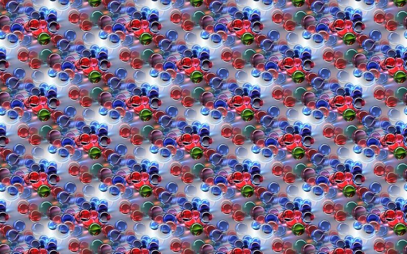 Colorful Spheres in Pattern