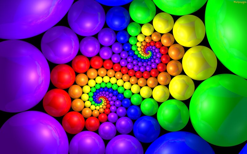 Colorful Spheres in Spiral