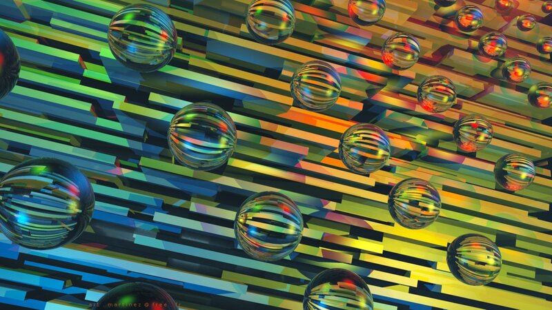 Colorful Spheres on Stripes