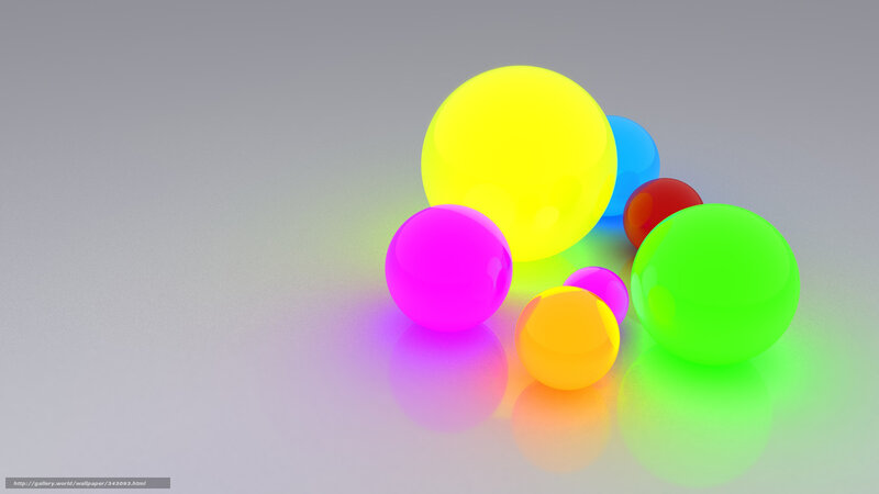 Colorful Spheres on Surface — Yellow