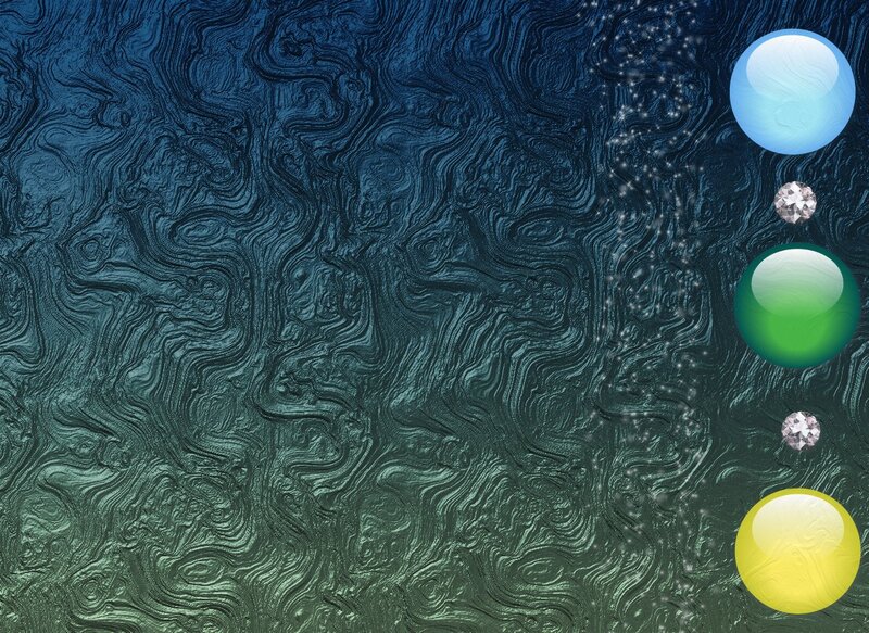 Colorful Spheres on Texture