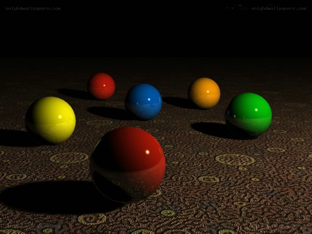 colorful spheres on textured surface