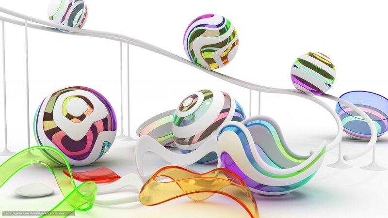 Colorful Spheres on Track — White