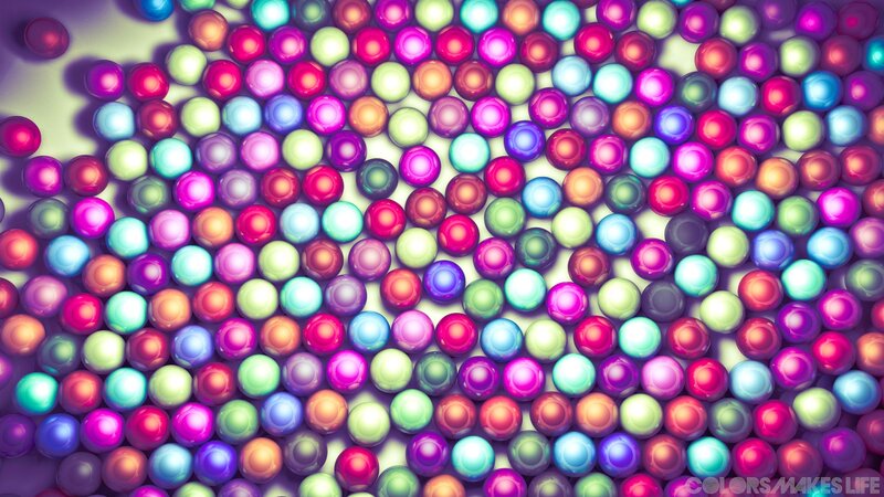Colorful spheres pattern