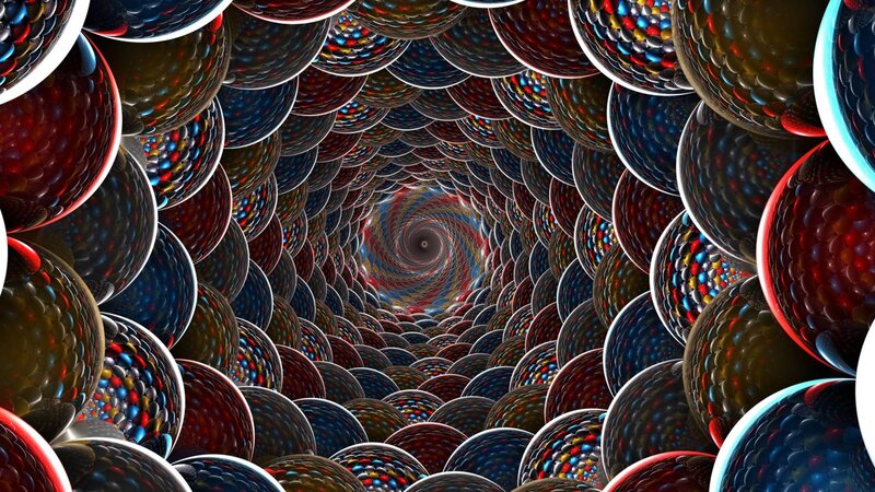 Colorful Spheres Tunnel