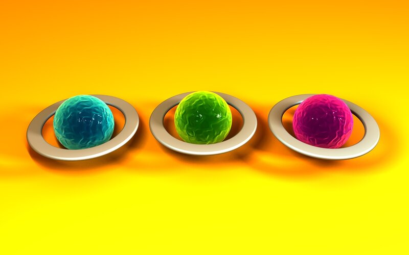 Colorful spheres with rings