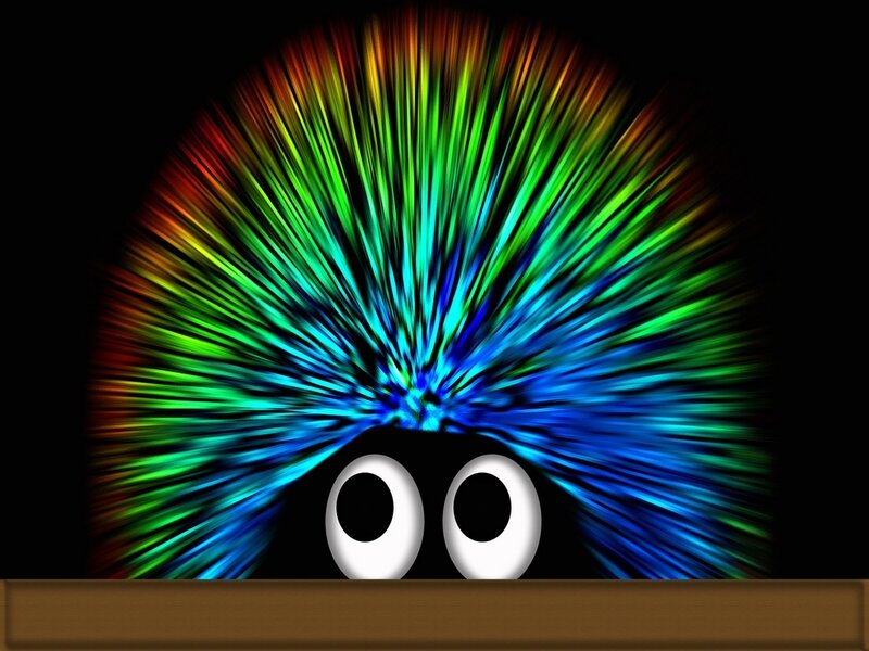 colorful spiky creature