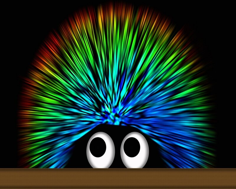 colorful spiky creature