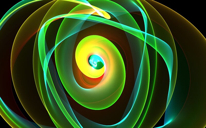 Colorful spiral abstract art