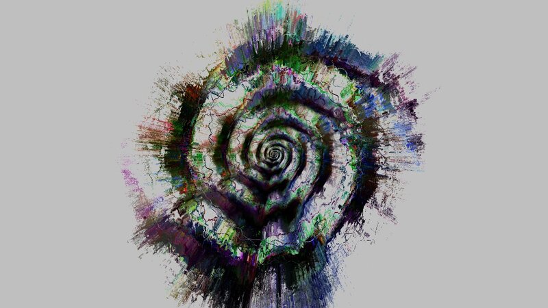 colorful spiral abstract art