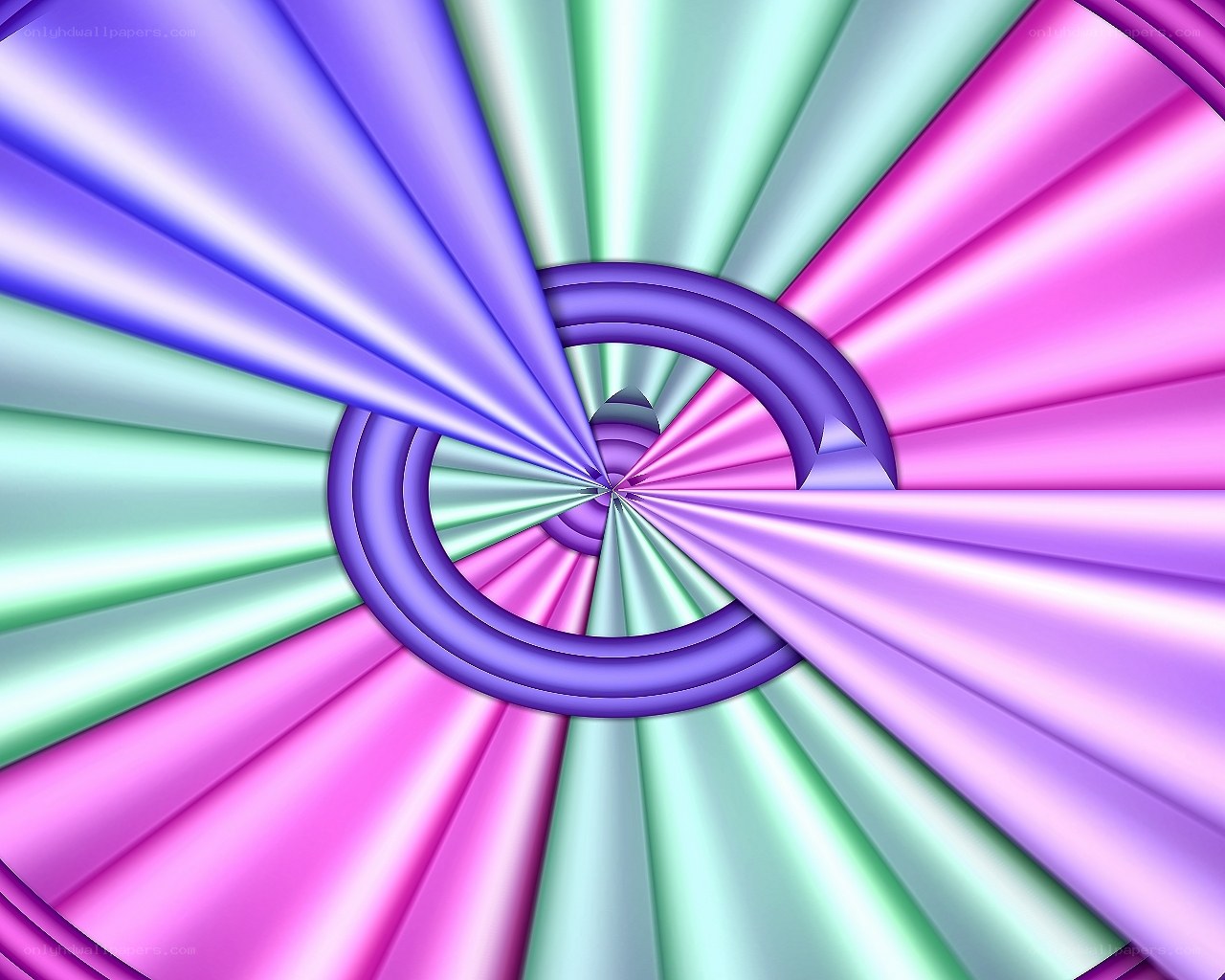 Colorful spiral abstract design