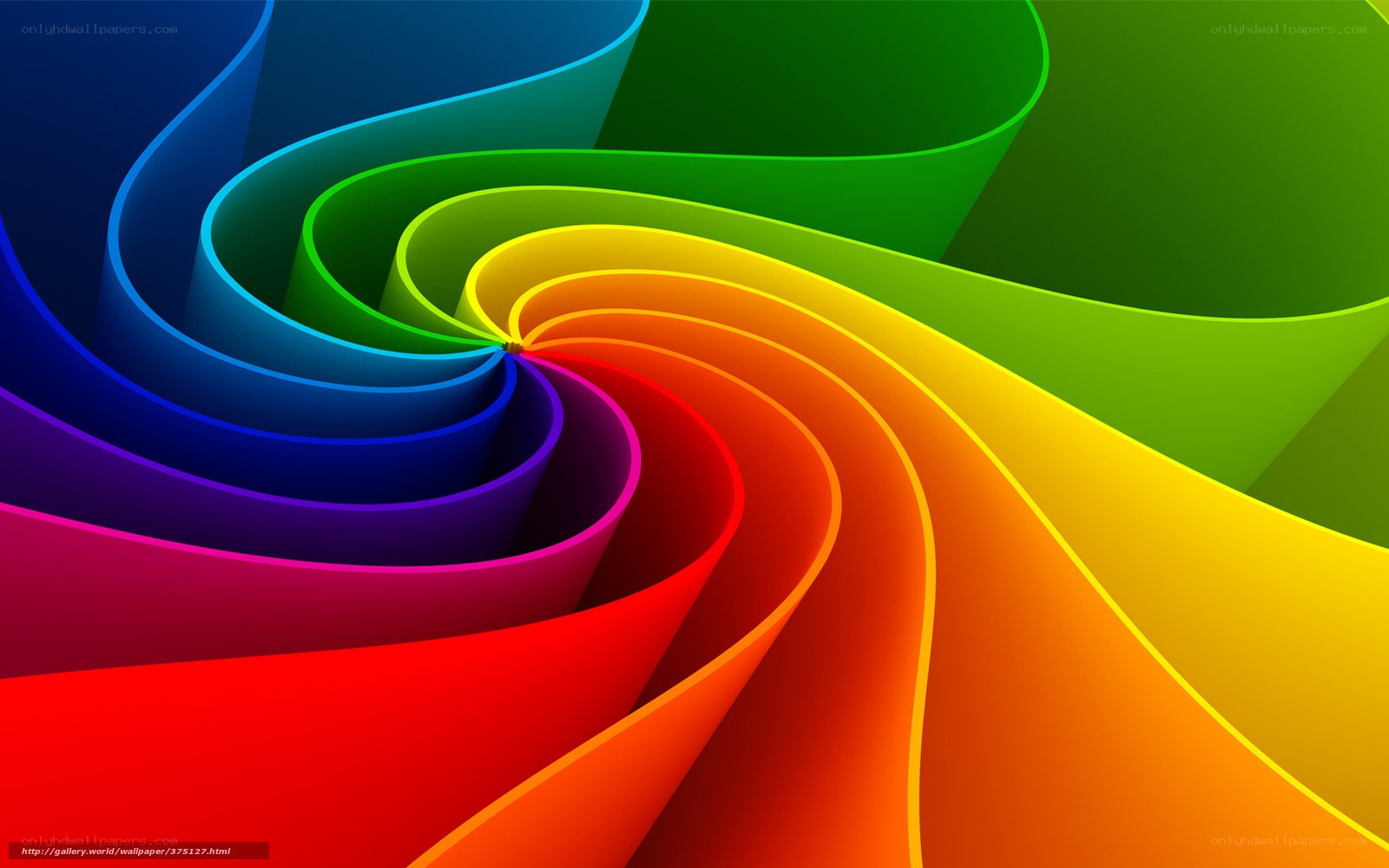 Colorful spiral abstract design