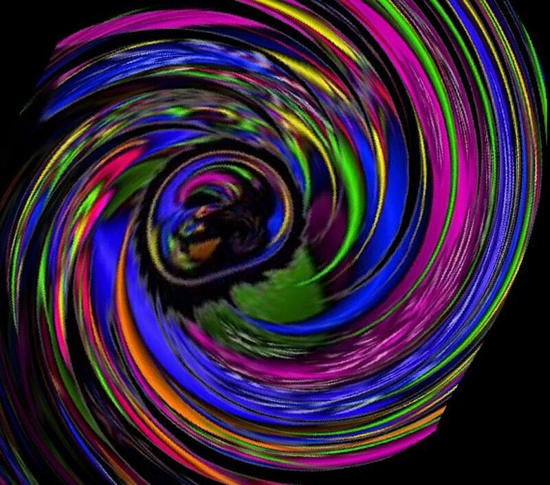 Colorful spiral abstract pattern