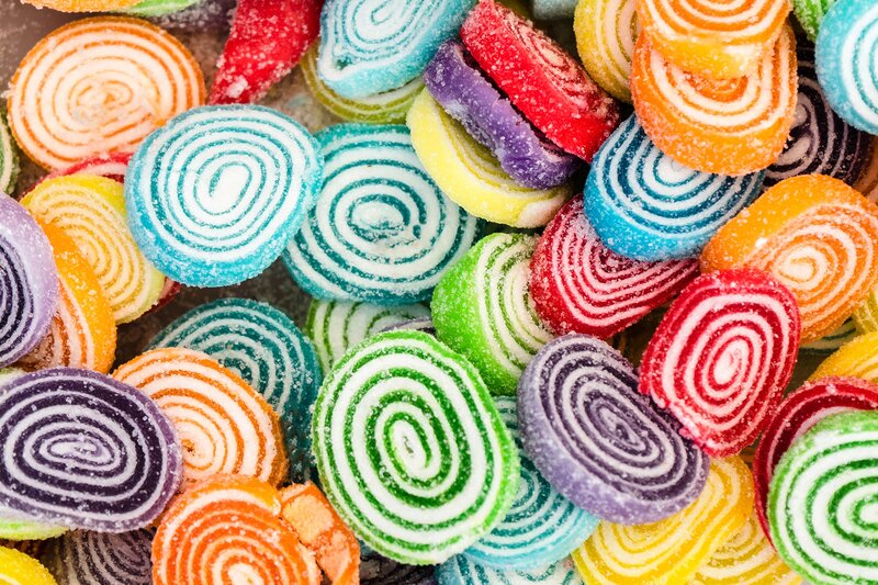 Colorful Spiral Candies