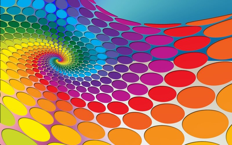 colorful spiral circle pattern