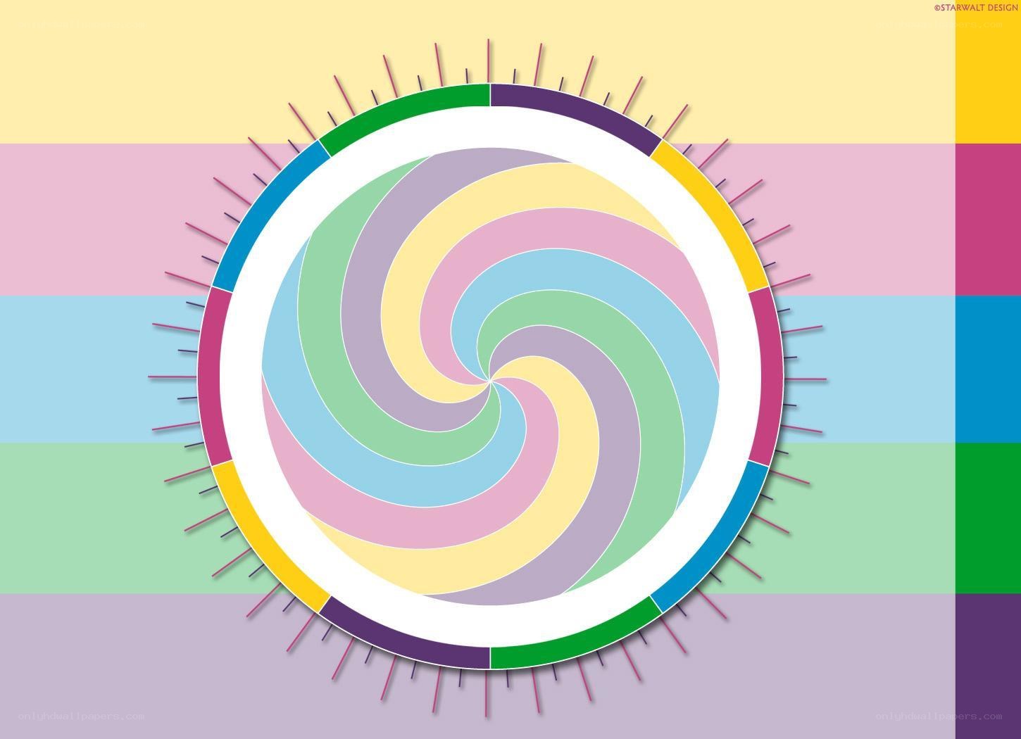 colorful spiral design