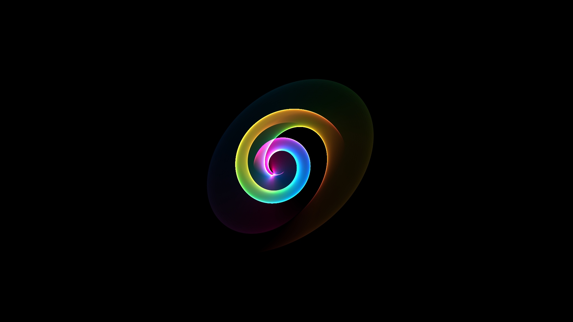 Colorful spiral design