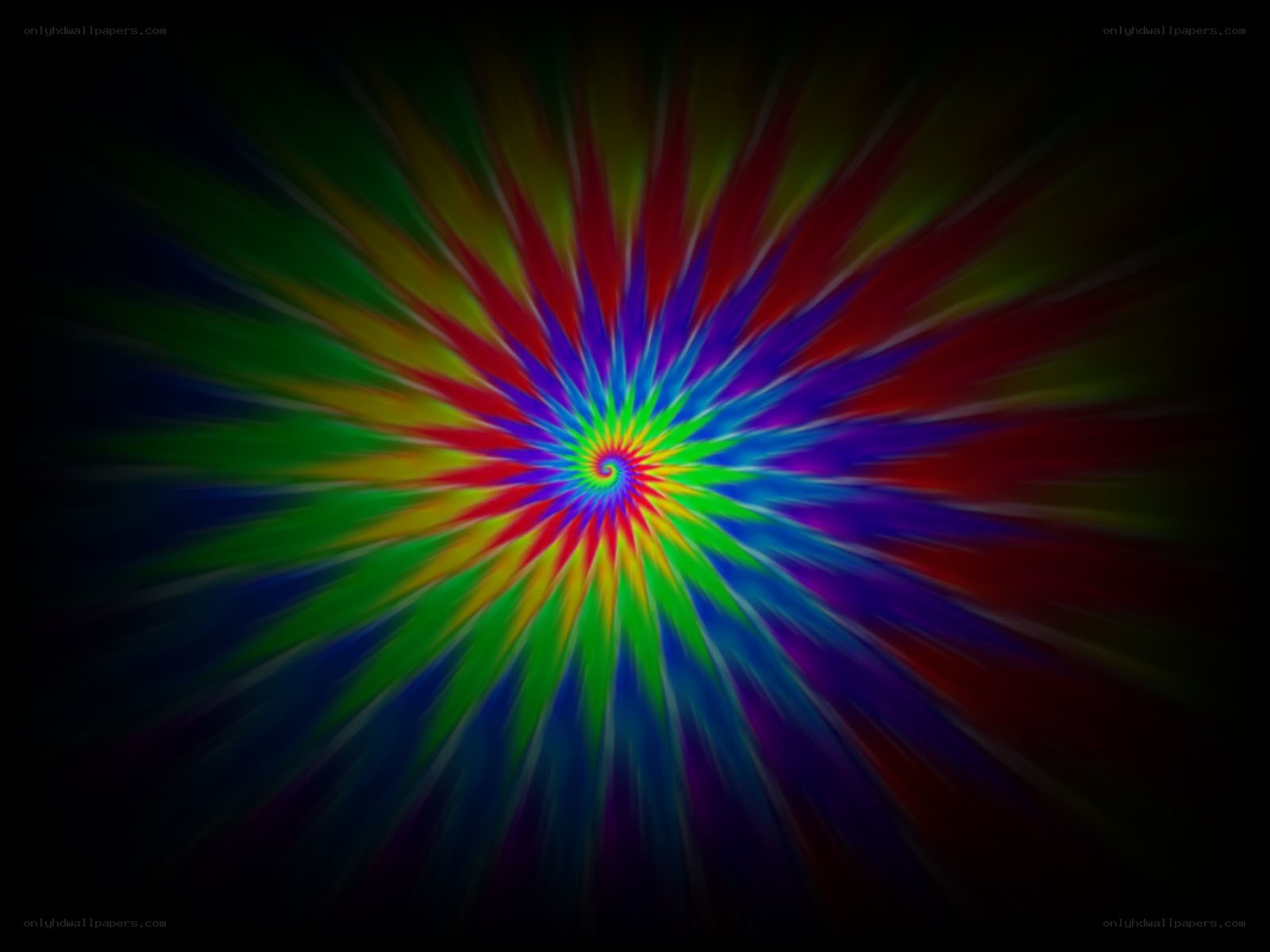 colorful spiral explosion