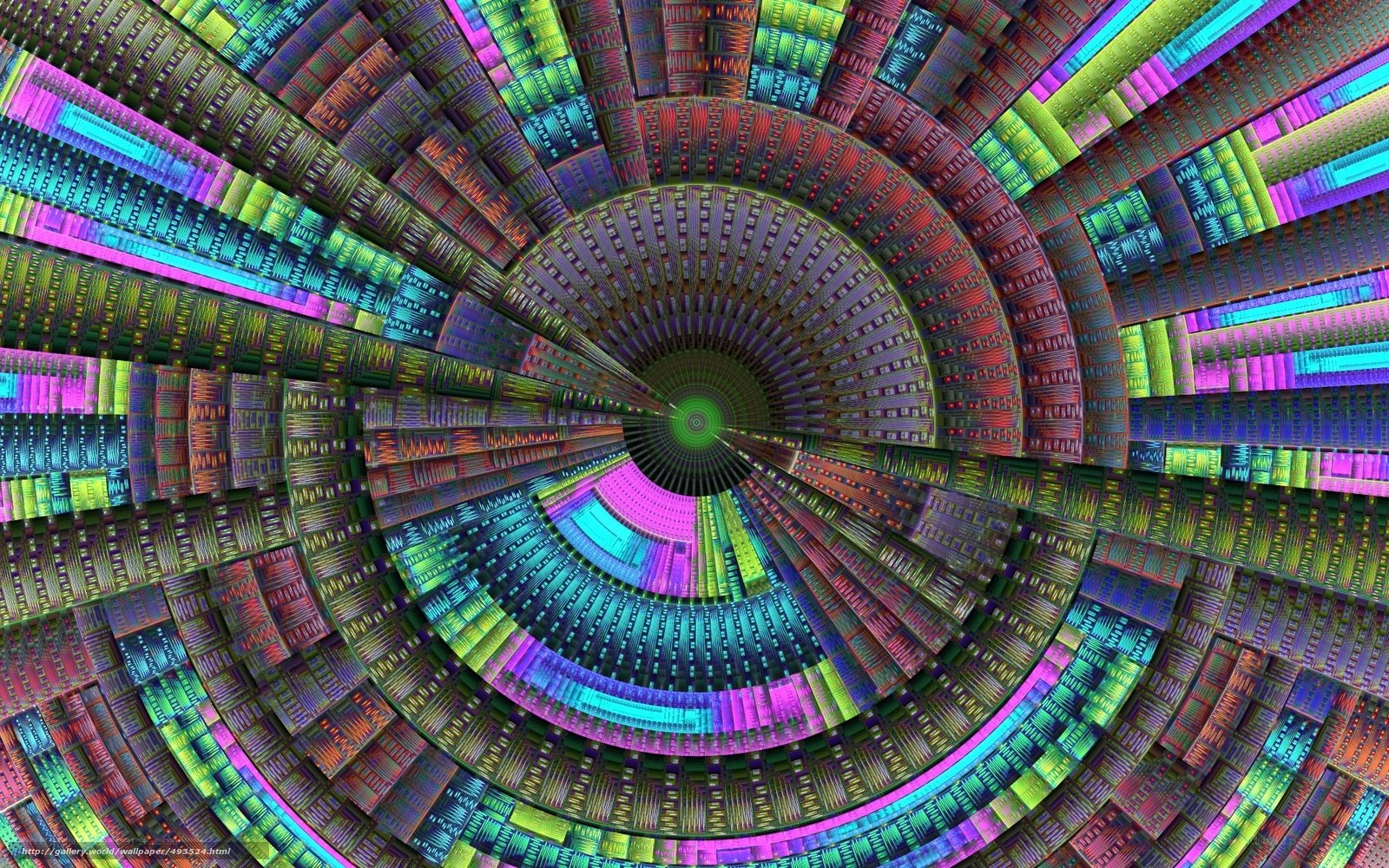 colorful spiral fractal pattern