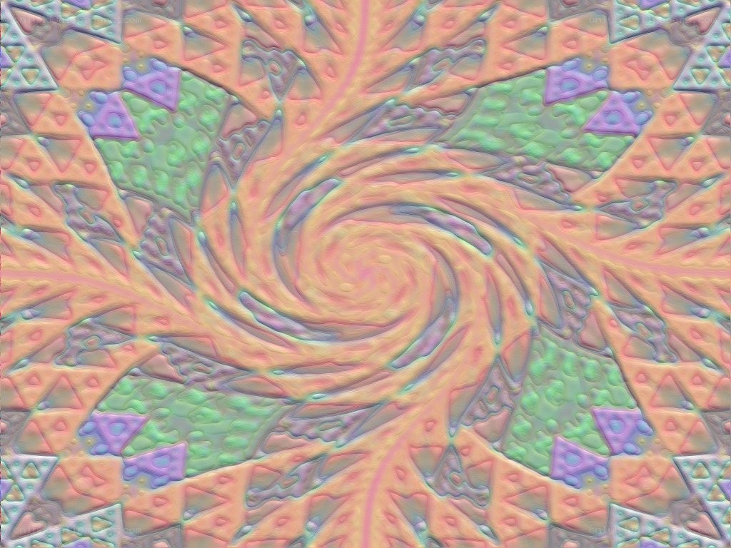 Colorful spiral fractal pattern