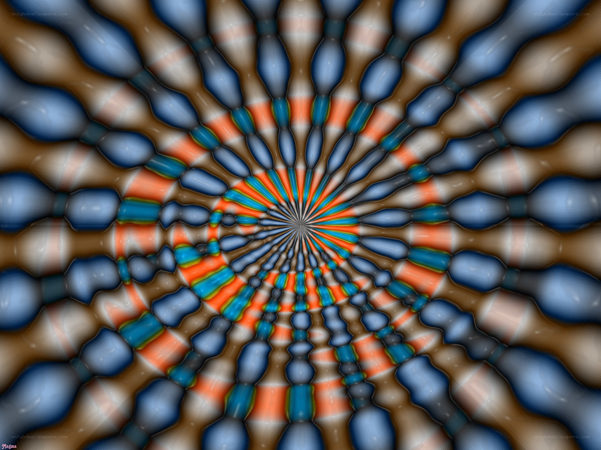 colorful spiral fractal pattern