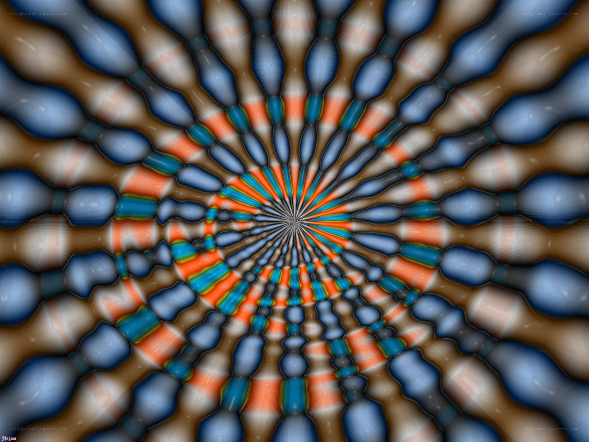 Colorful spiral fractal pattern