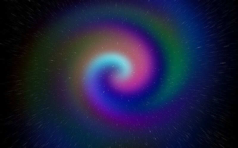 colorful spiral galaxy