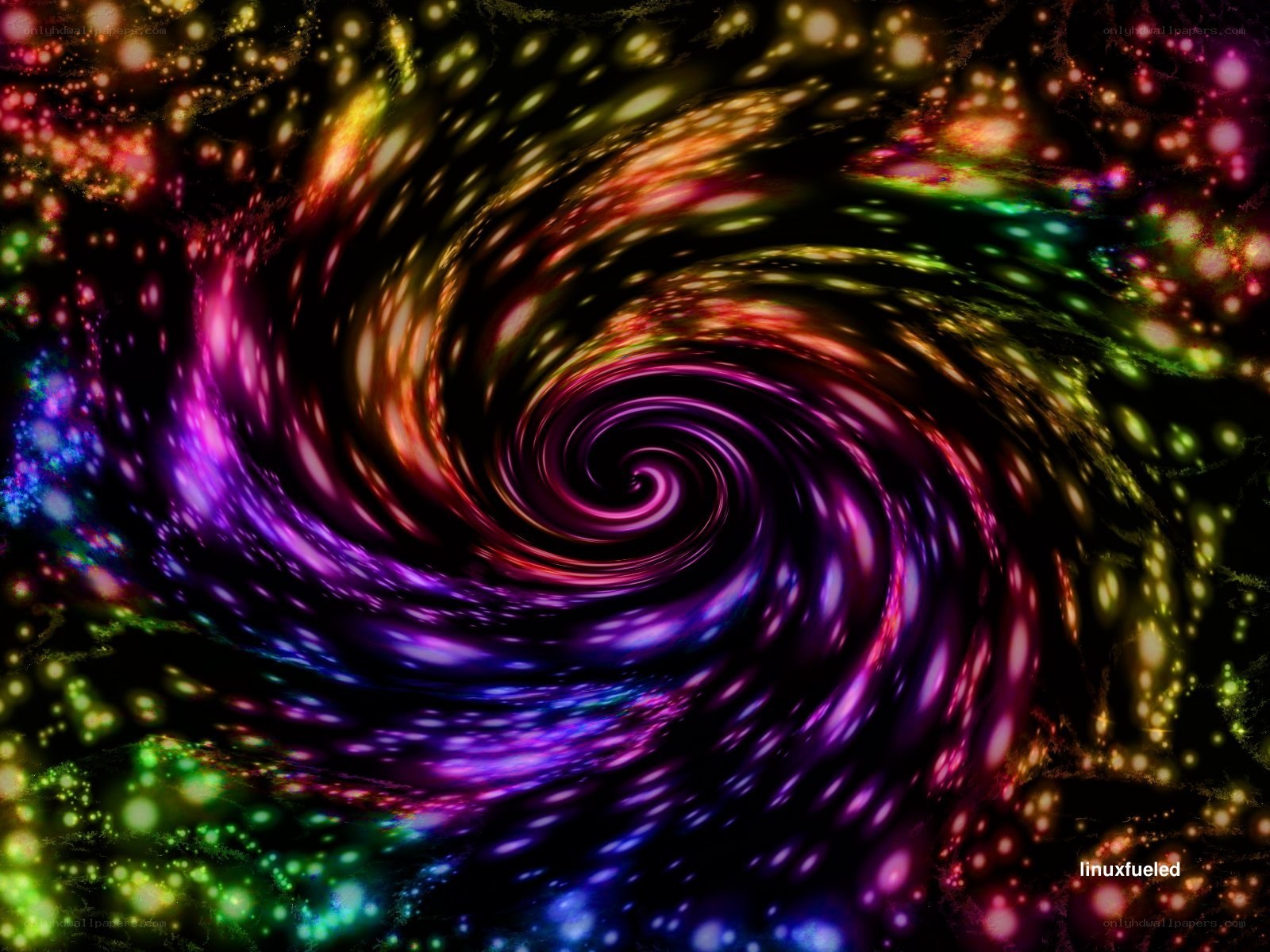 colorful spiral galaxy