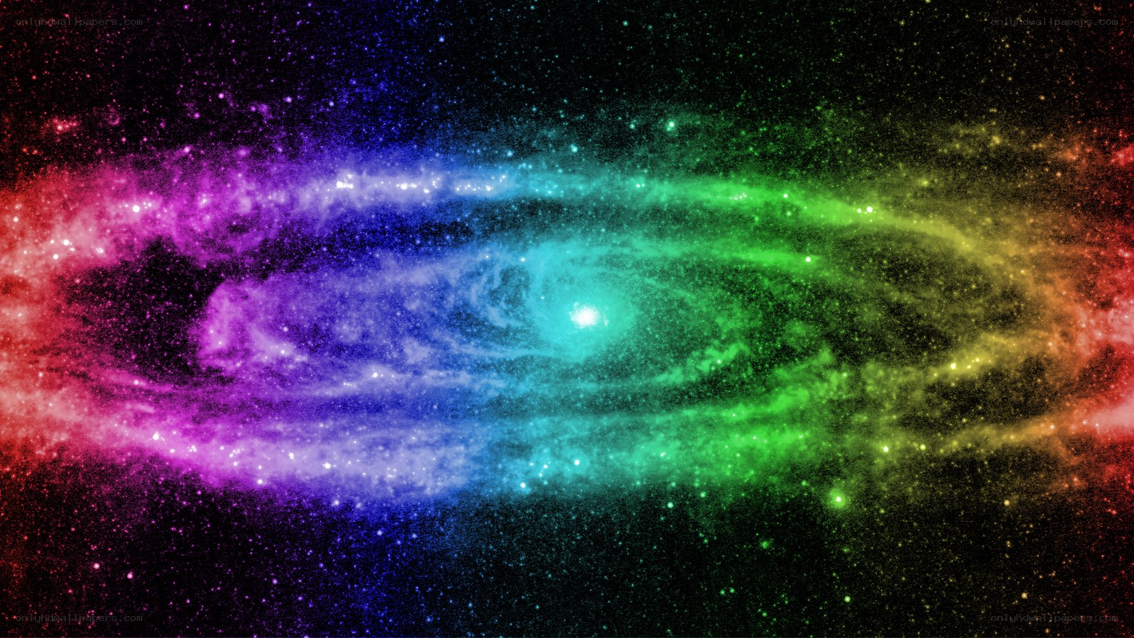 colorful spiral galaxy