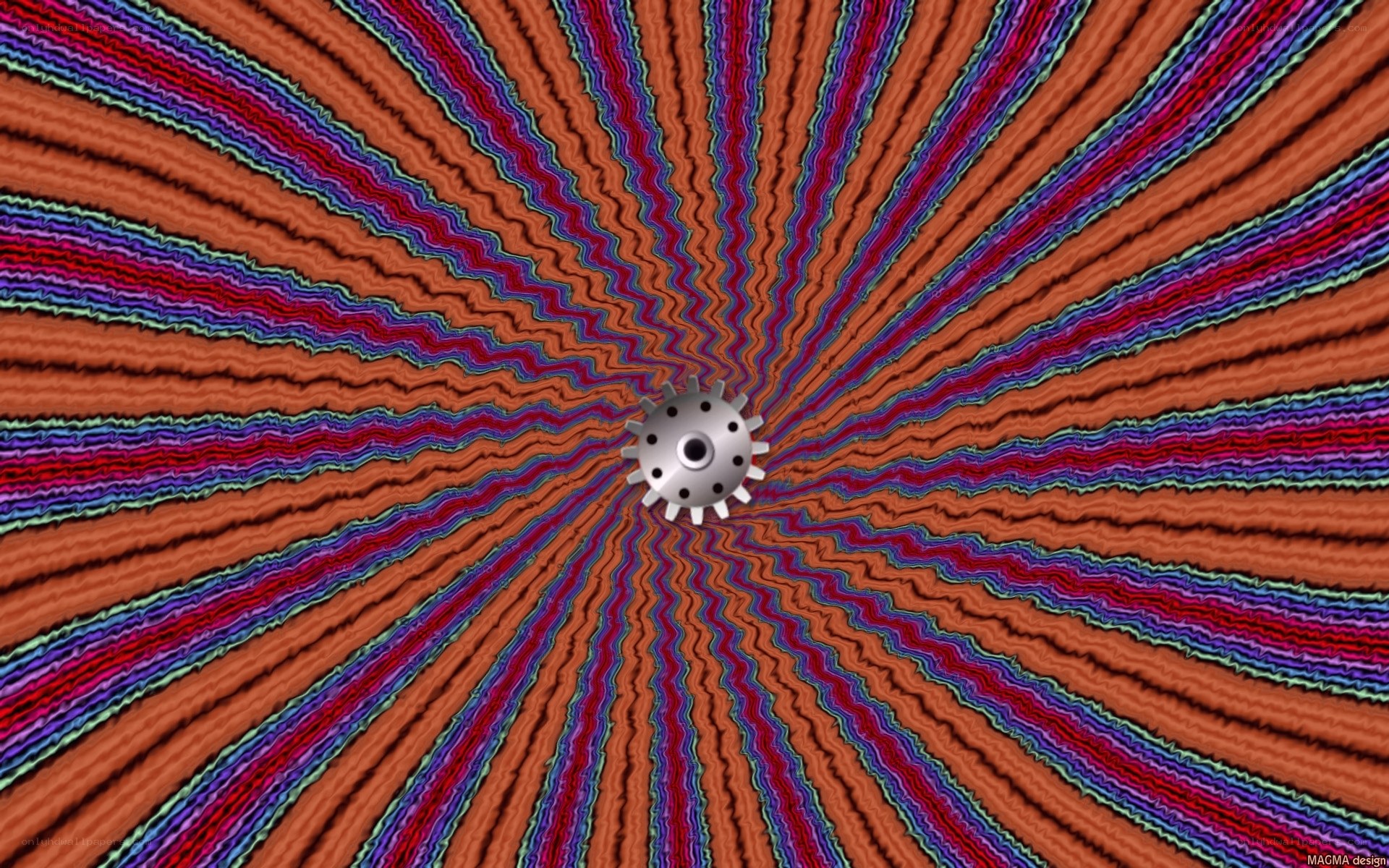 Colorful spiral gear design