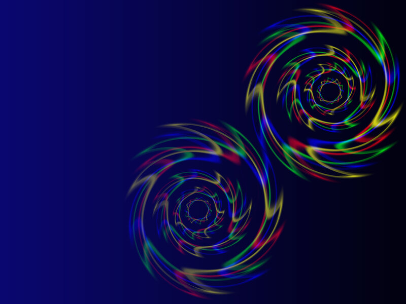 colorful spiral light patterns