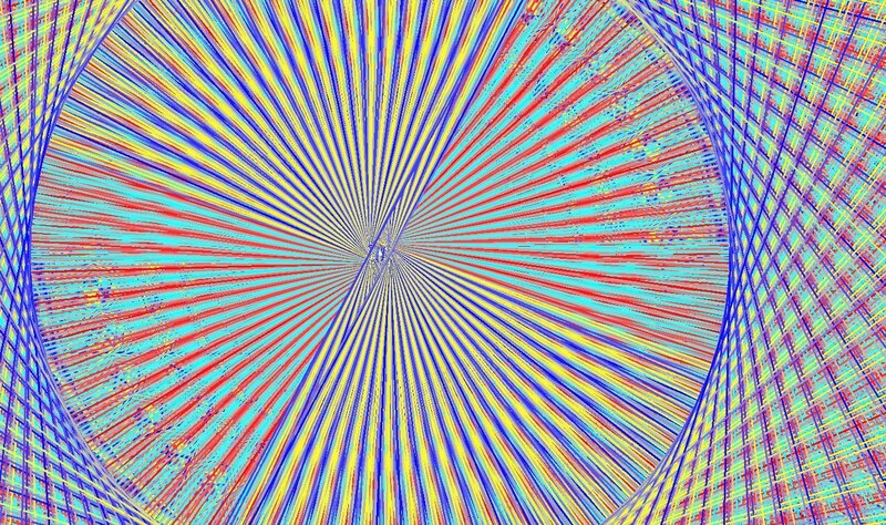 Colorful Spiral Lines — Blue, Hypnotic, Abstract, Circles