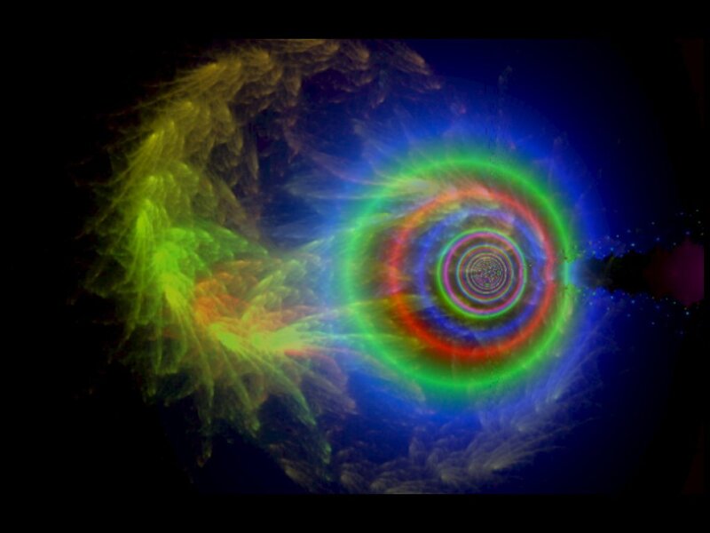 Colorful Spiral Nebula