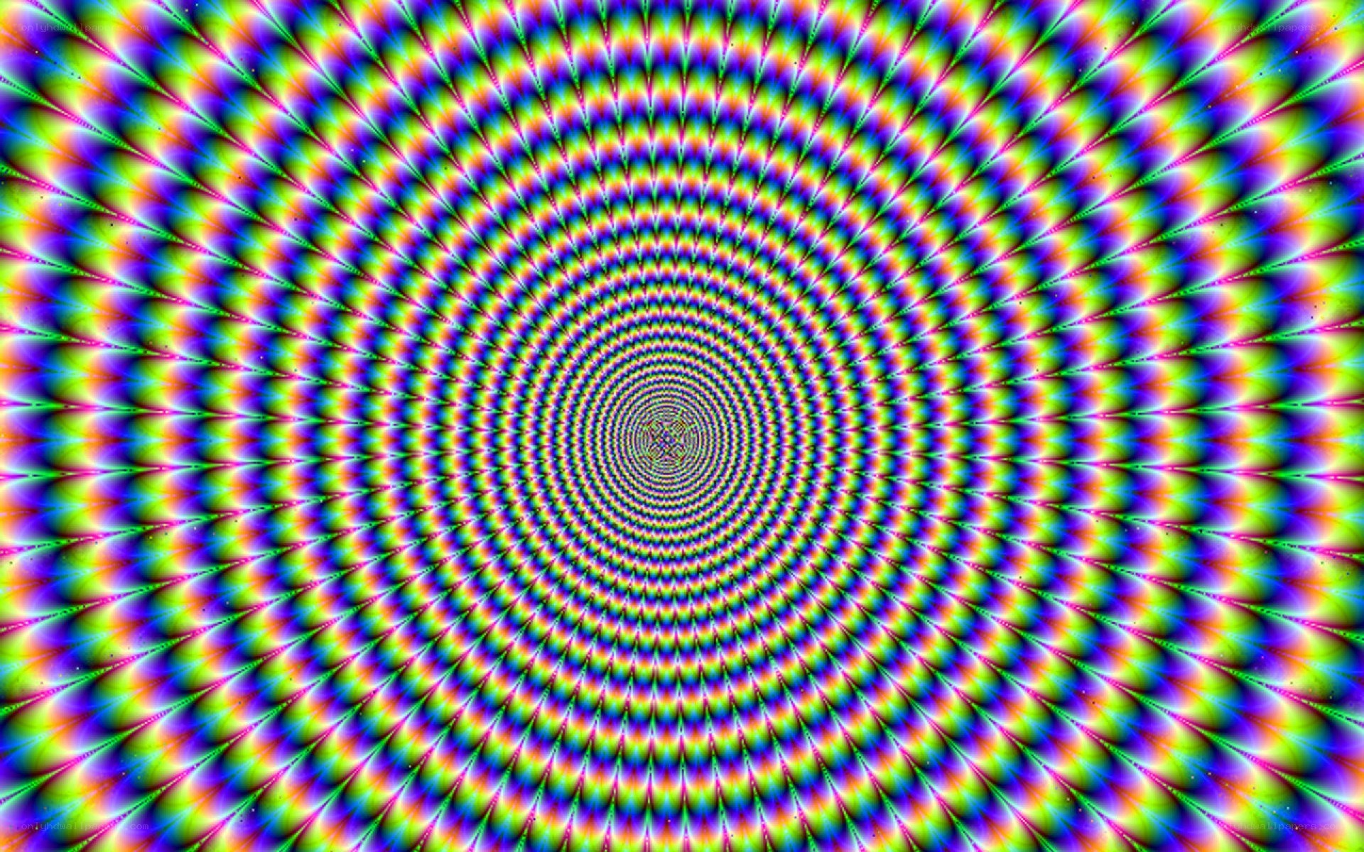 colorful spiral optical illusion