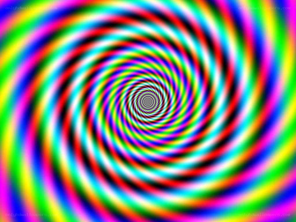 colorful spiral optical illusion