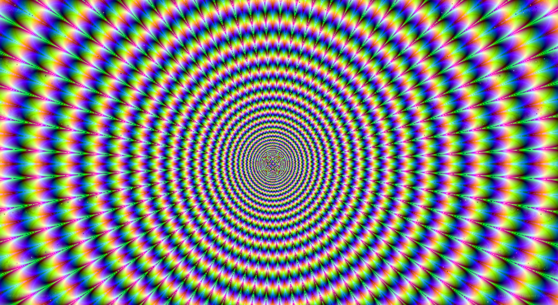 colorful spiral optical illusion