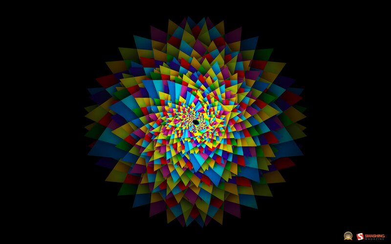 Colorful spiral pattern