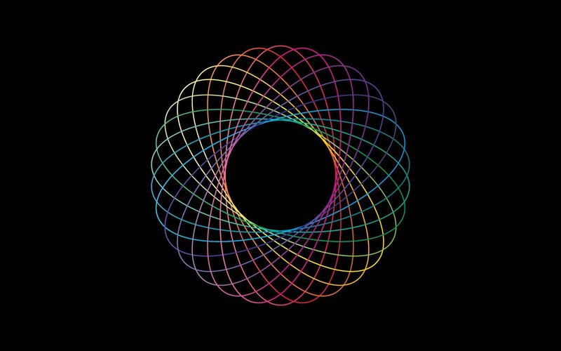 colorful spiral pattern
