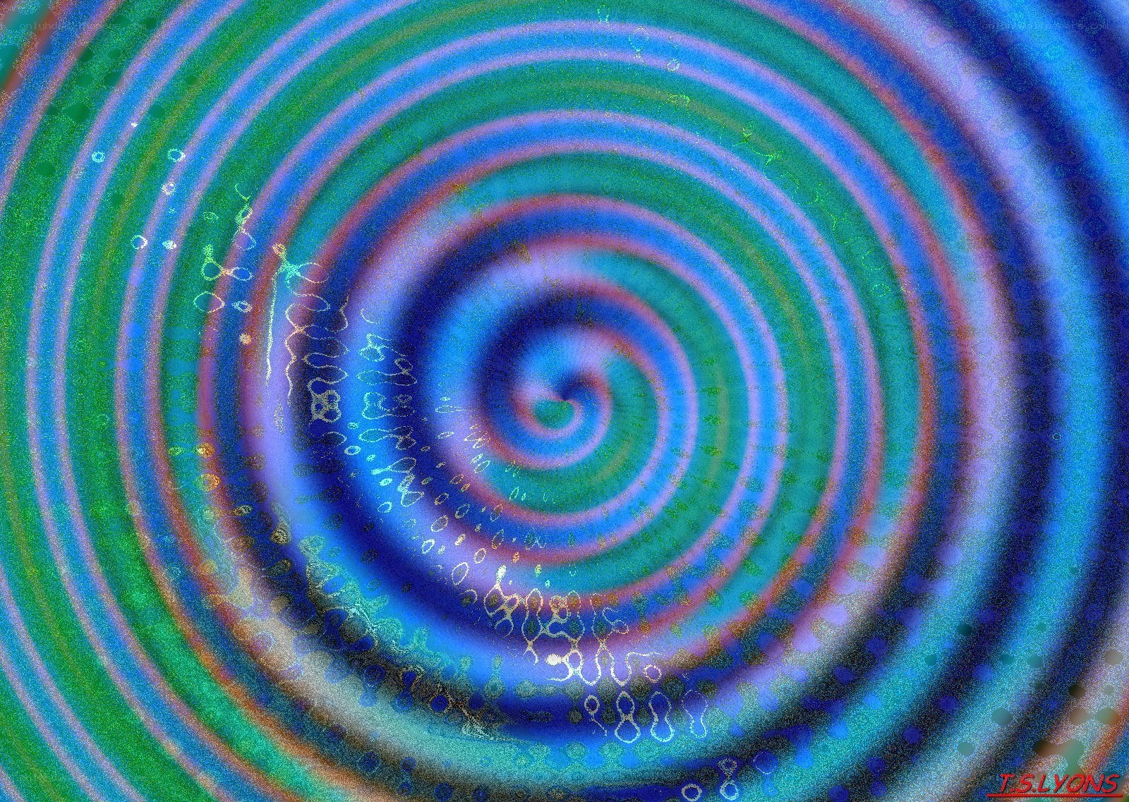 colorful spiral pattern